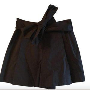 Black Paperbag Tie Shorts